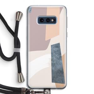 CaseCompany Luca: Samsung Galaxy S10e Transparant Hoesje met koord