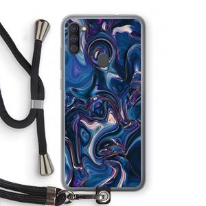 CaseCompany Mirrored Mirage: Samsung Galaxy A11 Transparant Hoesje met koord