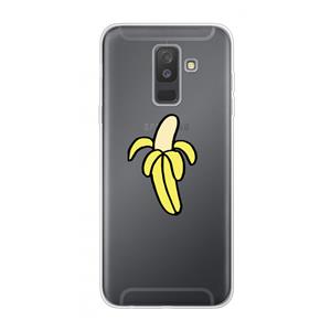 CaseCompany Banana: Samsung Galaxy A6 Plus (2018) Transparant Hoesje