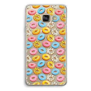 CaseCompany Pink donuts: Samsung A3 (2017) Transparant Hoesje