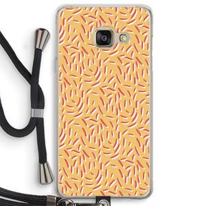 CaseCompany Camouflage: Samsung Galaxy A3 (2016) Transparant Hoesje met koord