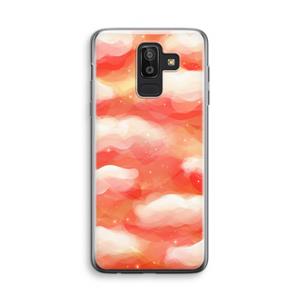 CaseCompany Lichte Wolken: Samsung Galaxy J8 (2018) Transparant Hoesje