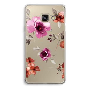 CaseCompany Geschilderde bloemen: Samsung A3 (2017) Transparant Hoesje