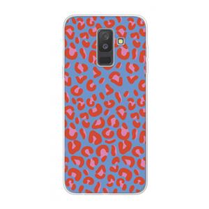 CaseCompany Leopard blue: Samsung Galaxy A6 Plus (2018) Transparant Hoesje