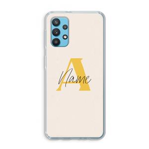 CaseCompany Amber Script: Samsung Galaxy A32 4G Transparant Hoesje