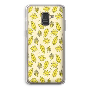 CaseCompany Herfst: Samsung Galaxy A8 (2018) Transparant Hoesje