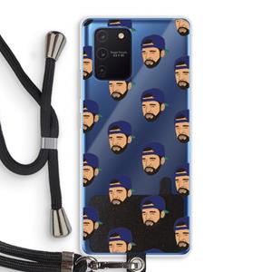 CaseCompany Drake Away: Samsung Galaxy Note 10 Lite Transparant Hoesje met koord
