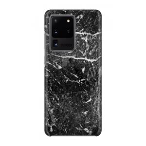 CaseCompany Zwart marmer: Volledig geprint Samsung Galaxy S20 Ultra Hoesje