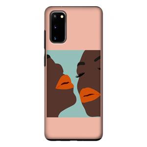 CaseCompany Orange lips: Samsung Galaxy S20 Tough Case