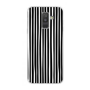 CaseCompany Stripes: Samsung Galaxy A6 Plus (2018) Transparant Hoesje