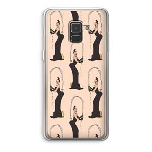CaseCompany Pop Some Kim: Samsung Galaxy A8 (2018) Transparant Hoesje