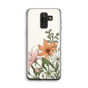 CaseCompany Floral bouquet: Samsung Galaxy J8 (2018) Transparant Hoesje