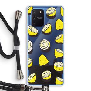 CaseCompany When Life Gives You Lemons...: Samsung Galaxy Note 10 Lite Transparant Hoesje met koord