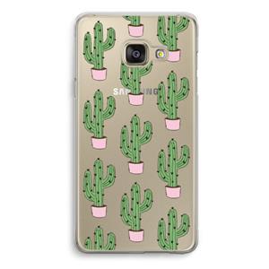 CaseCompany Cactus Lover: Samsung A3 (2017) Transparant Hoesje