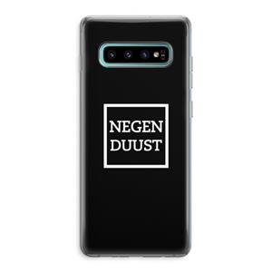 CaseCompany Negenduust black: Samsung Galaxy S10 Plus Transparant Hoesje