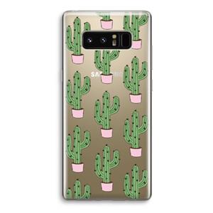 CaseCompany Cactus Lover: Samsung Galaxy Note 8 Transparant Hoesje