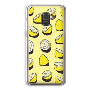 CaseCompany When Life Gives You Lemons...: Samsung Galaxy A8 (2018) Transparant Hoesje