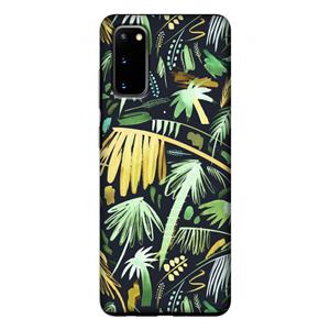 CaseCompany Tropical Palms Dark: Samsung Galaxy S20 Tough Case