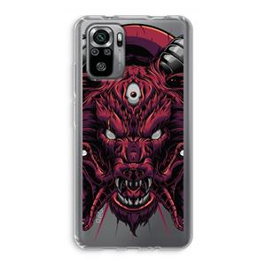 CaseCompany Hell Hound and Serpents: Xiaomi Redmi Note 10S Transparant Hoesje