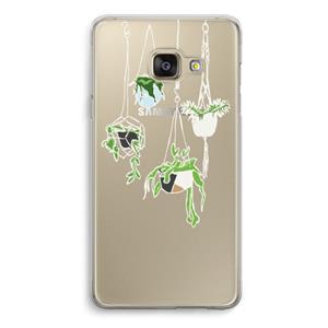 CaseCompany Hang In There: Samsung A3 (2017) Transparant Hoesje