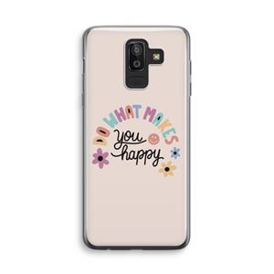 CaseCompany Happy days: Samsung Galaxy J8 (2018) Transparant Hoesje
