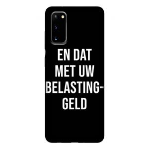 CaseCompany Belastinggeld - Zwart: Samsung Galaxy S20 Tough Case