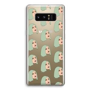 CaseCompany King Kylie: Samsung Galaxy Note 8 Transparant Hoesje