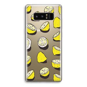 CaseCompany When Life Gives You Lemons...: Samsung Galaxy Note 8 Transparant Hoesje