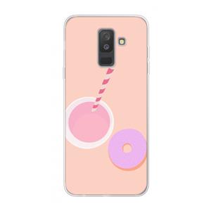 CaseCompany Donut: Samsung Galaxy A6 Plus (2018) Transparant Hoesje
