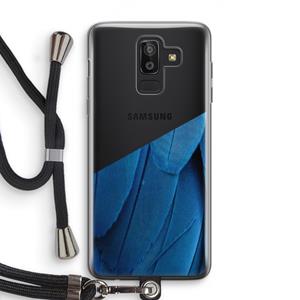 CaseCompany Pauw: Samsung Galaxy J8 (2018) Transparant Hoesje met koord