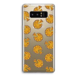 CaseCompany You Had Me At Pizza: Samsung Galaxy Note 8 Transparant Hoesje