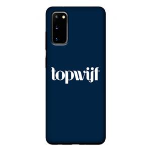 CaseCompany Topwijf Navy: Samsung Galaxy S20 Tough Case