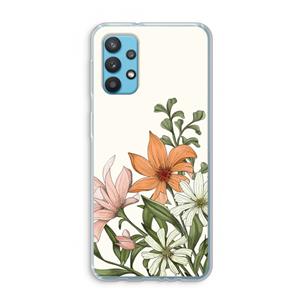 CaseCompany Floral bouquet: Samsung Galaxy A32 4G Transparant Hoesje
