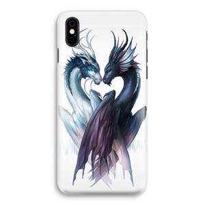CaseCompany Yin Yang Dragons: iPhone Xs Volledig Geprint Hoesje