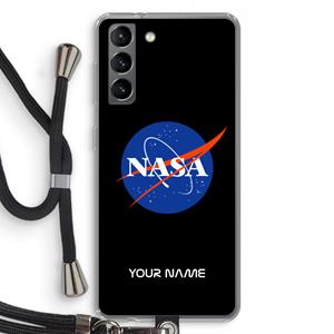 CaseCompany NASA: Samsung Galaxy S21 Transparant Hoesje met koord