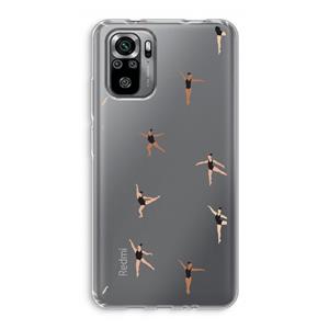 CaseCompany Dancing #1: Xiaomi Redmi Note 10S Transparant Hoesje