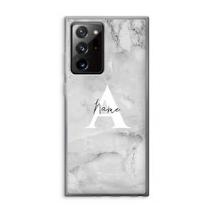 CaseCompany Ivory Marble: Samsung Galaxy Note 20 Ultra / Note 20 Ultra 5G Transparant Hoesje