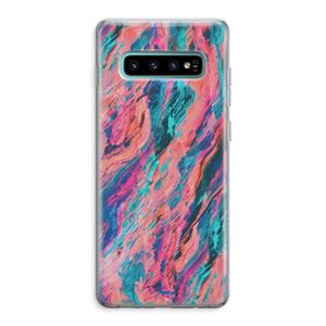 CaseCompany Electric Times: Samsung Galaxy S10 Plus Transparant Hoesje