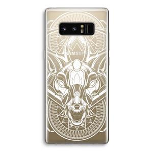CaseCompany Oh Deer: Samsung Galaxy Note 8 Transparant Hoesje