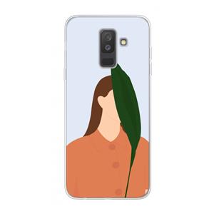 CaseCompany Leaf: Samsung Galaxy A6 Plus (2018) Transparant Hoesje
