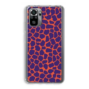 CaseCompany Purple Giraffe: Xiaomi Redmi Note 10S Transparant Hoesje