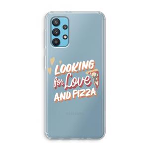 CaseCompany Pizza is the answer: Samsung Galaxy A32 4G Transparant Hoesje