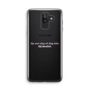 CaseCompany gij beslist: Samsung Galaxy J8 (2018) Transparant Hoesje