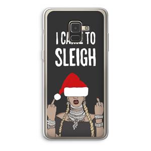 CaseCompany Came To Sleigh: Samsung Galaxy A8 (2018) Transparant Hoesje