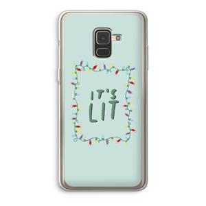 CaseCompany It's Lit: Samsung Galaxy A8 (2018) Transparant Hoesje