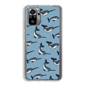 CaseCompany Narwhal: Xiaomi Redmi Note 10S Transparant Hoesje