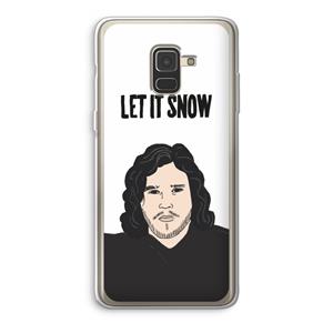 CaseCompany Let It Snow: Samsung Galaxy A8 (2018) Transparant Hoesje