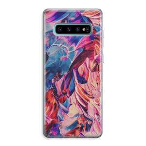 CaseCompany Pink Orchard: Samsung Galaxy S10 Plus Transparant Hoesje