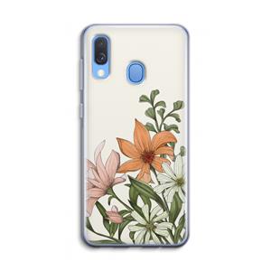 CaseCompany Floral bouquet: Samsung Galaxy A40 Transparant Hoesje
