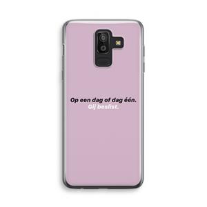 CaseCompany gij beslist: Samsung Galaxy J8 (2018) Transparant Hoesje